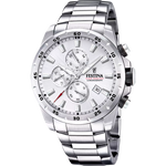 Orologio Festina Timeless Chronograph F20463/1 Argento Cinturino In Acciaio, Uomo