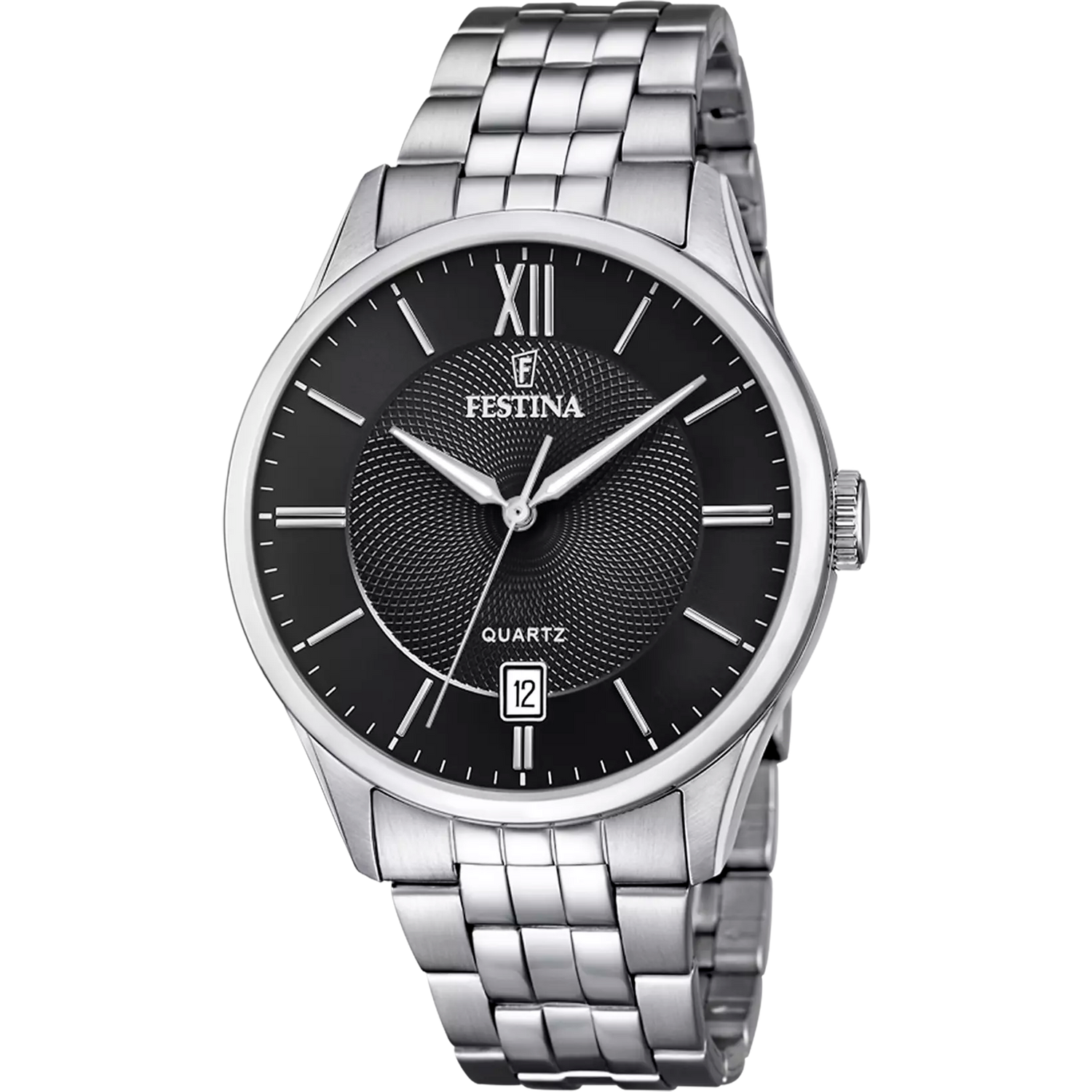 Orologio Festina Classics F20425/3 Nero Cinturino In Acciaio, Uomo