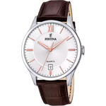 Orologio Festina Classics F20426/4 Bianco Con Cinturino In Pelle, Uomo