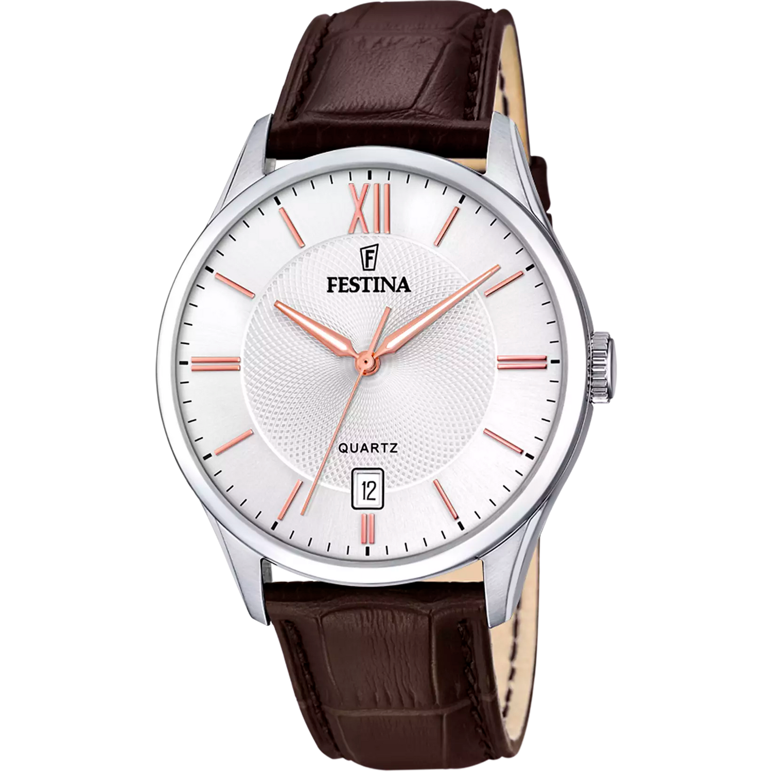 Orologio Festina Classics F20426/4 Bianco Con Cinturino In Pelle, Uomo
