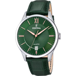 Orologio Festina F20426/7 Verde Con Cinturino In Pelle, Uomo