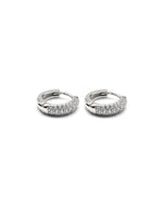 Orecchini cerchi zirconia