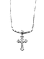 Collana tennis croce