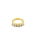 Anello mezza vera gold