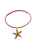 Collana calamita con stella marina