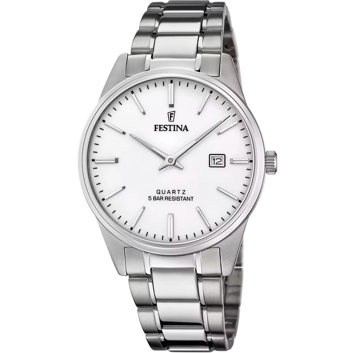 OROLOGIO FESTINA CLASSICS F20511/2 ARGENTO CON CINTURINO IN ACCIAIO, UOMO