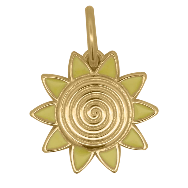 Charm Sole Smalto Giallo