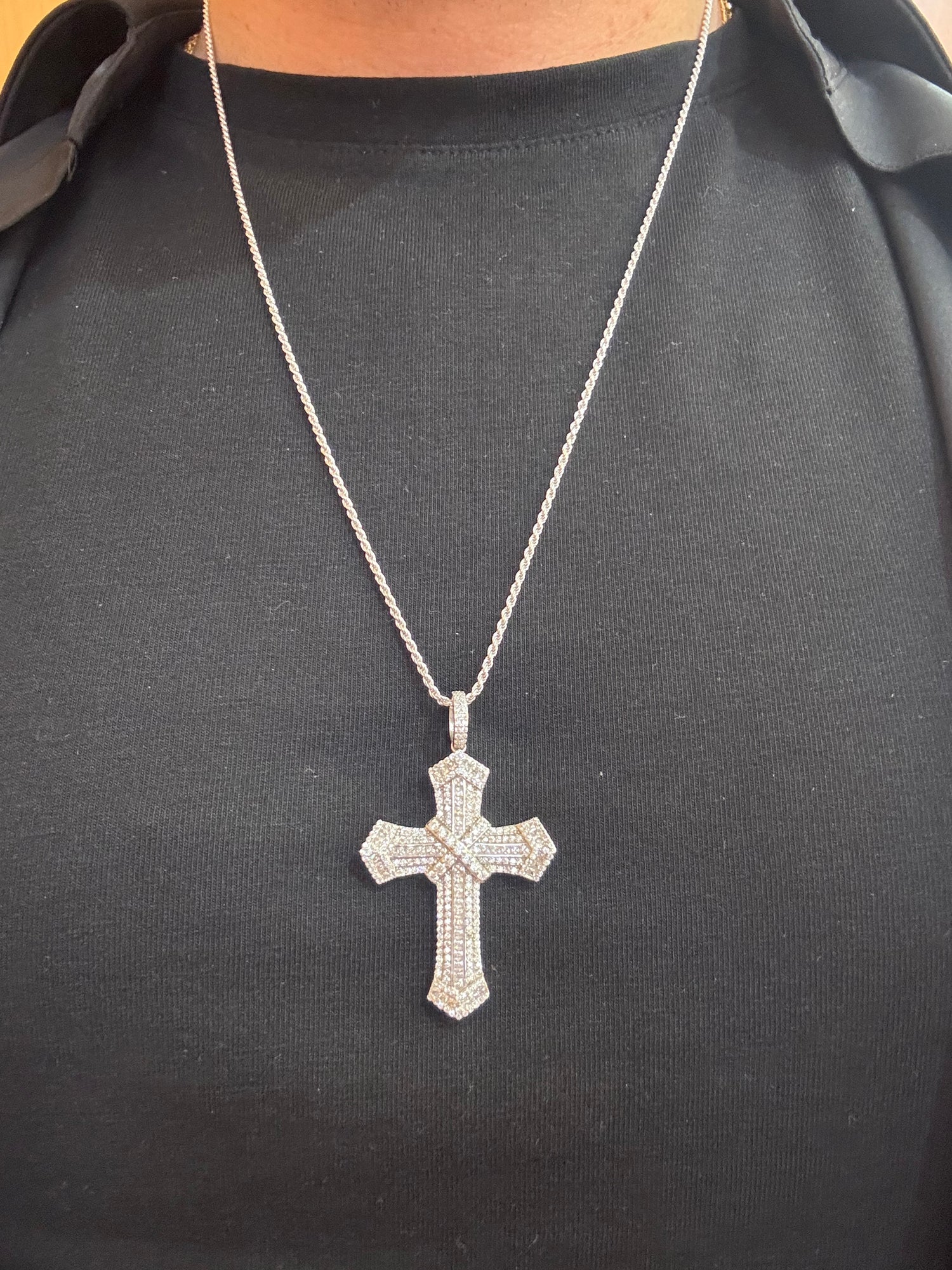 Collana Croce silver g