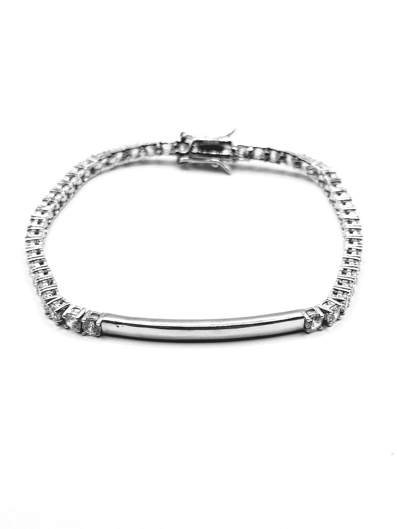 Bracciale Tennis Targhetta