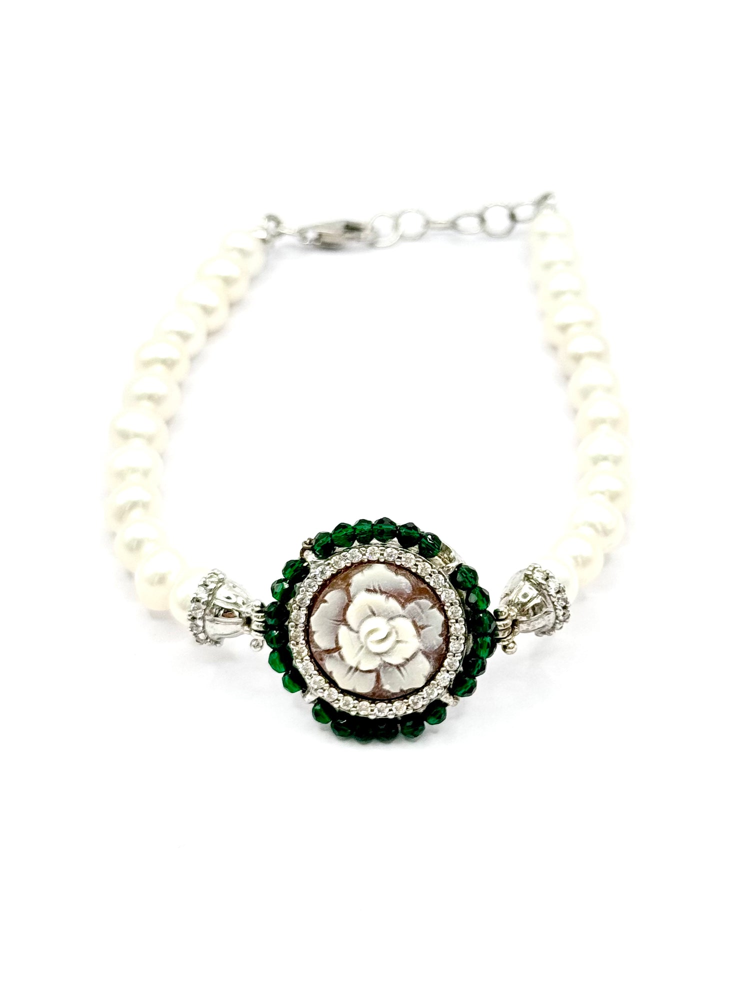 Bracciali Cammeo Con Perle