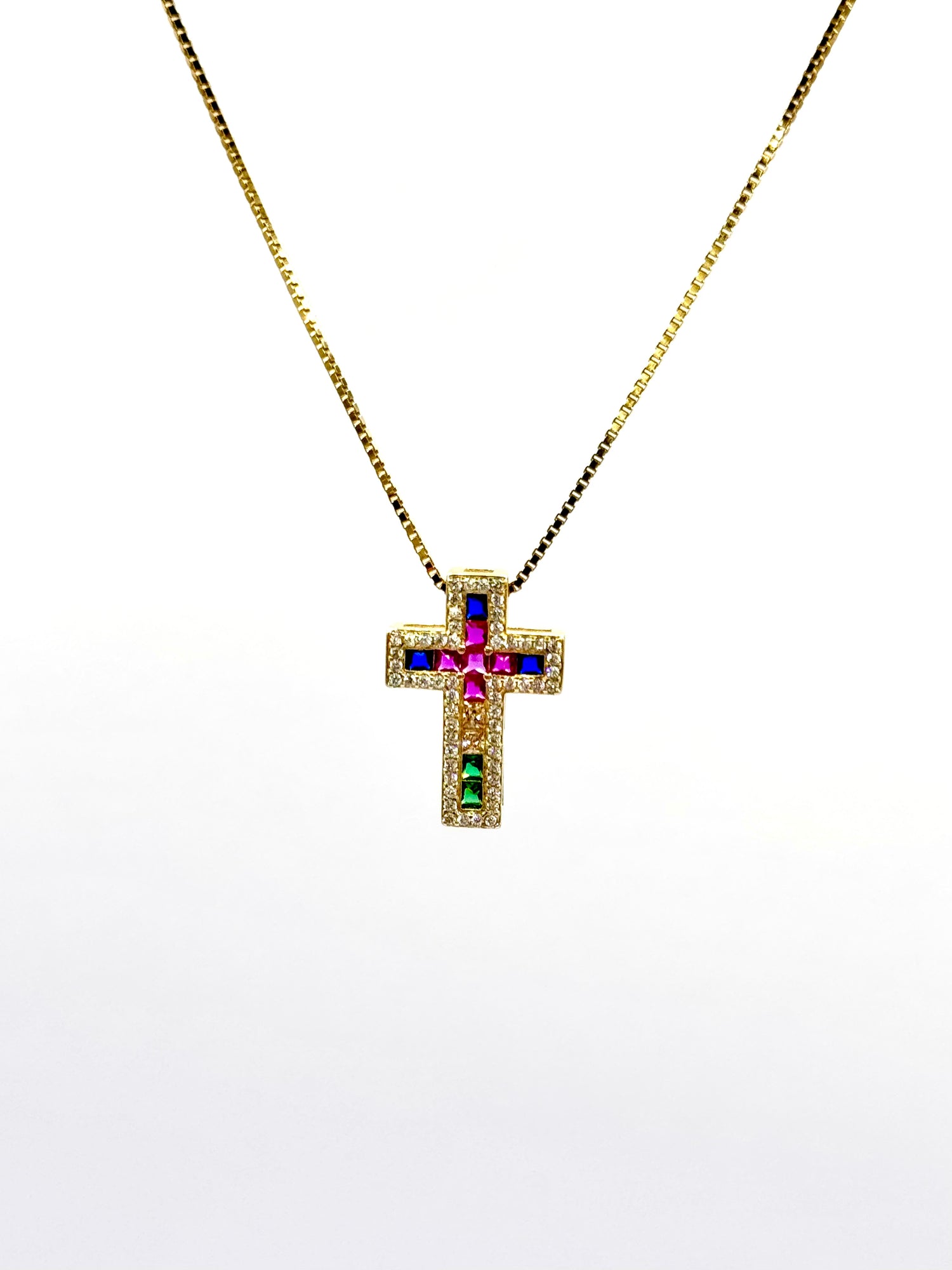 Collana Croce Multicolor
