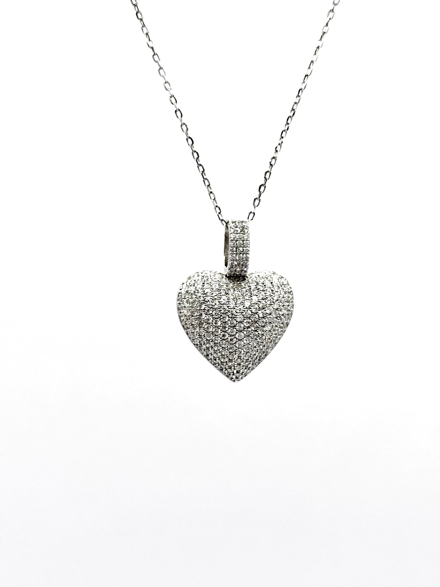 Collana Cuore Pavè