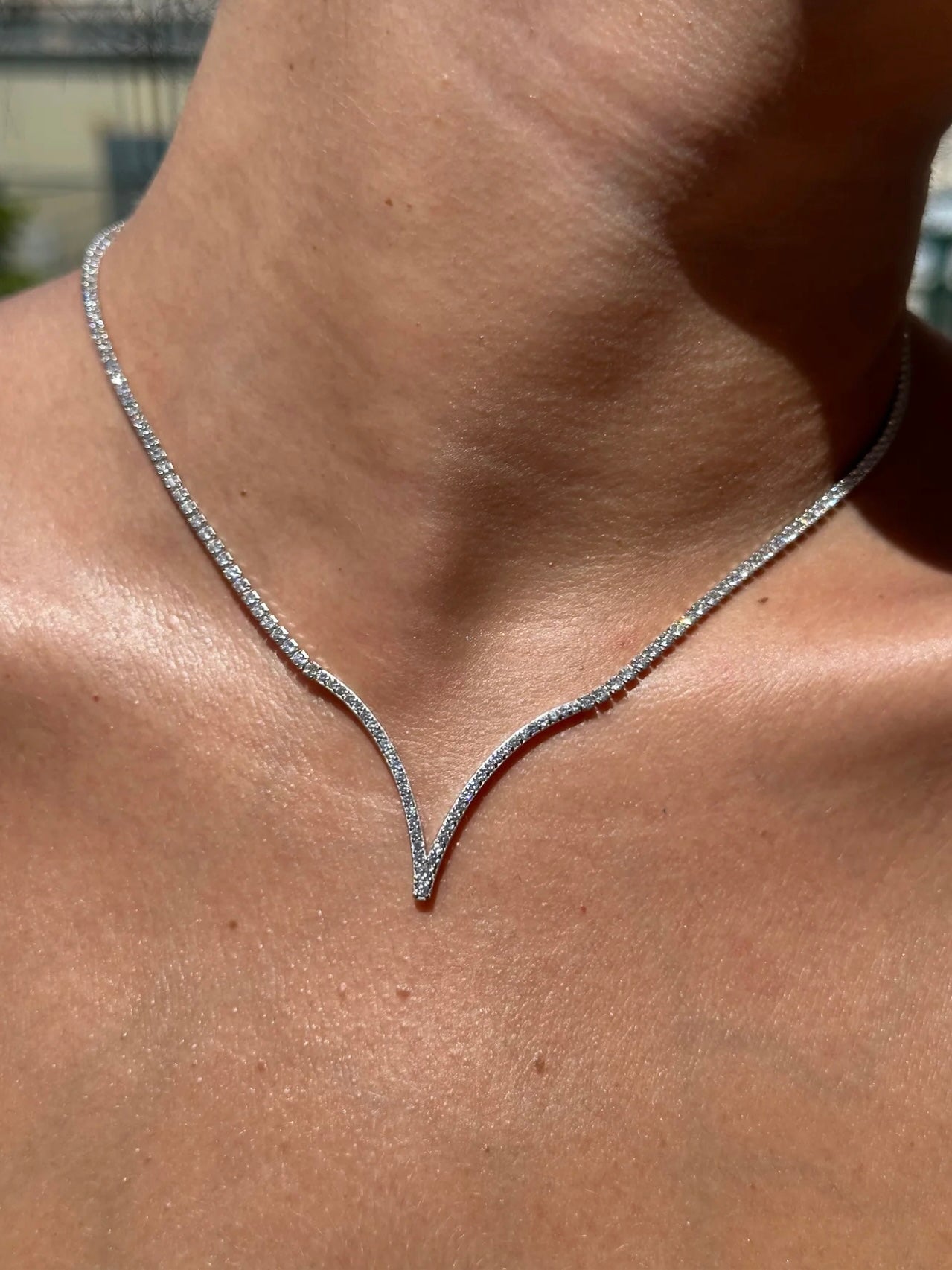 Collana Tennis Gold