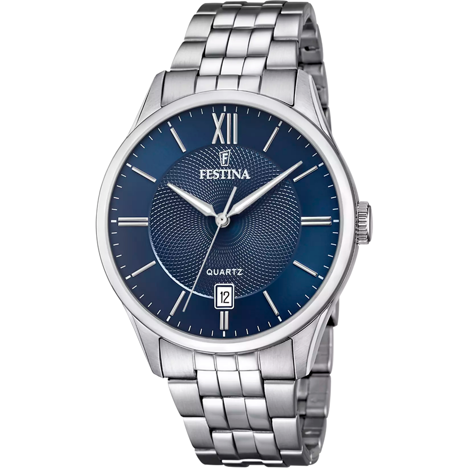 Orologio Festina Classics F20425/2 Blu Cinturino In Acciaio, Uomo