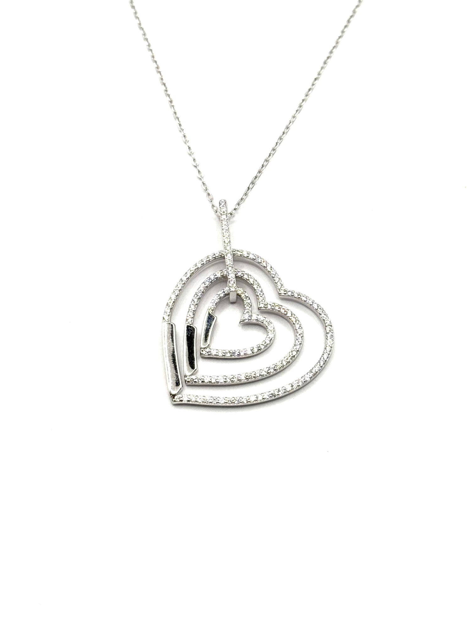 Collana triplo cuore