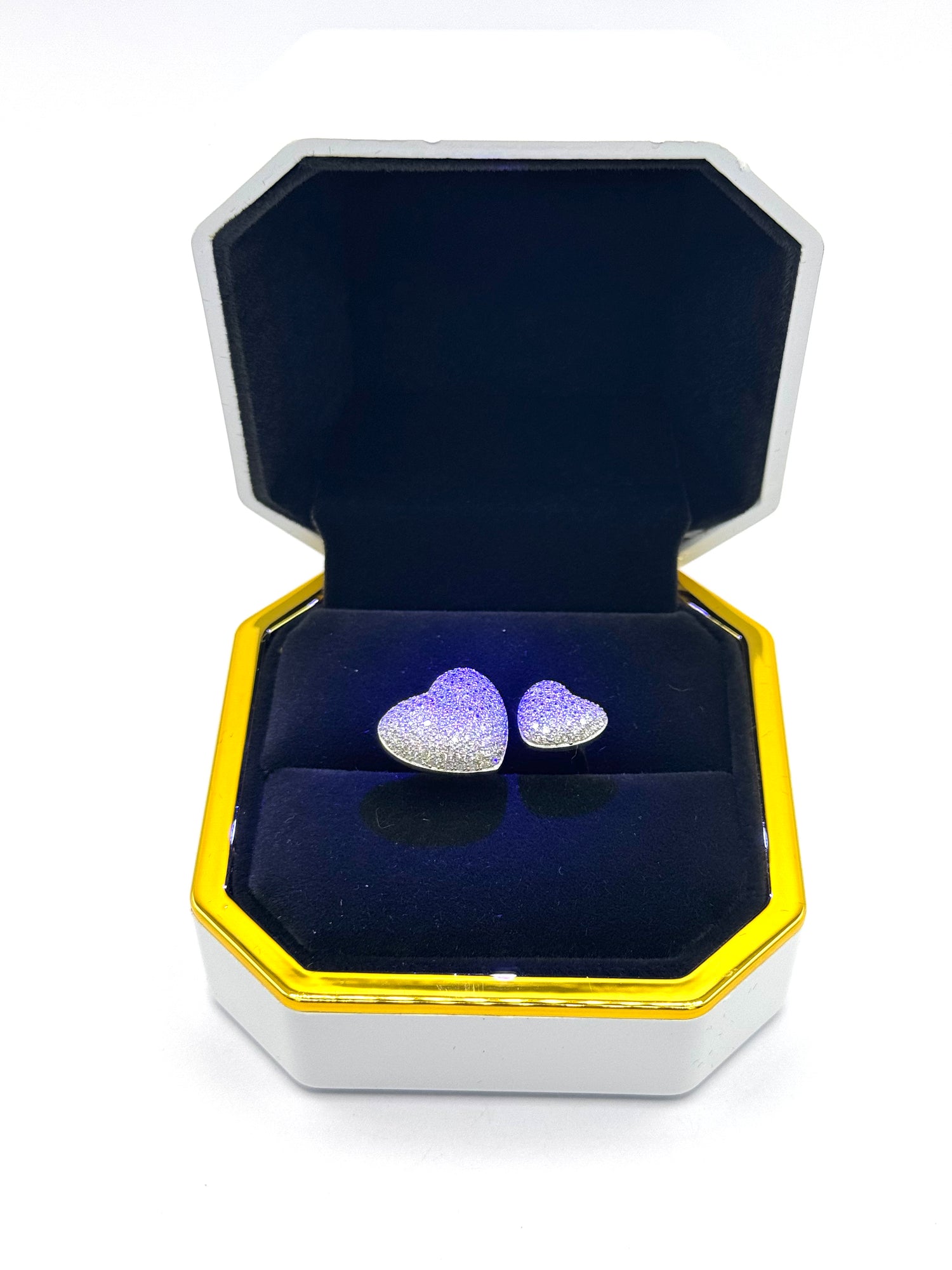 Box Luce + Anello Doppio Cuore Pavè