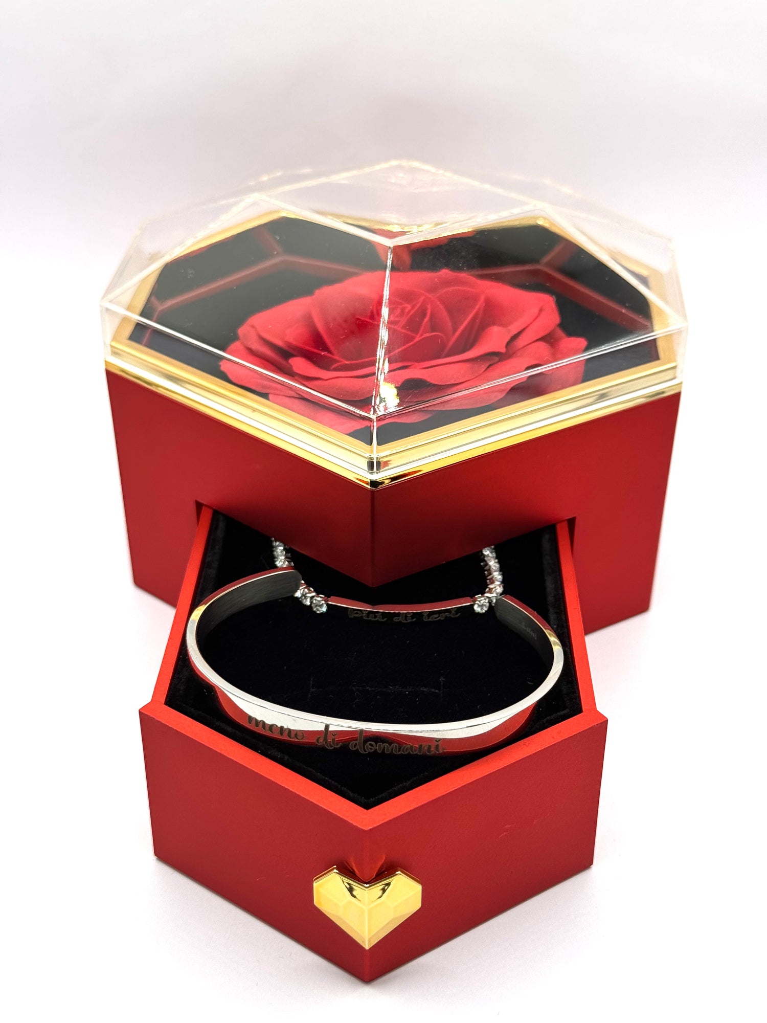 Box Cuore + Due Bracciali Di Coppia