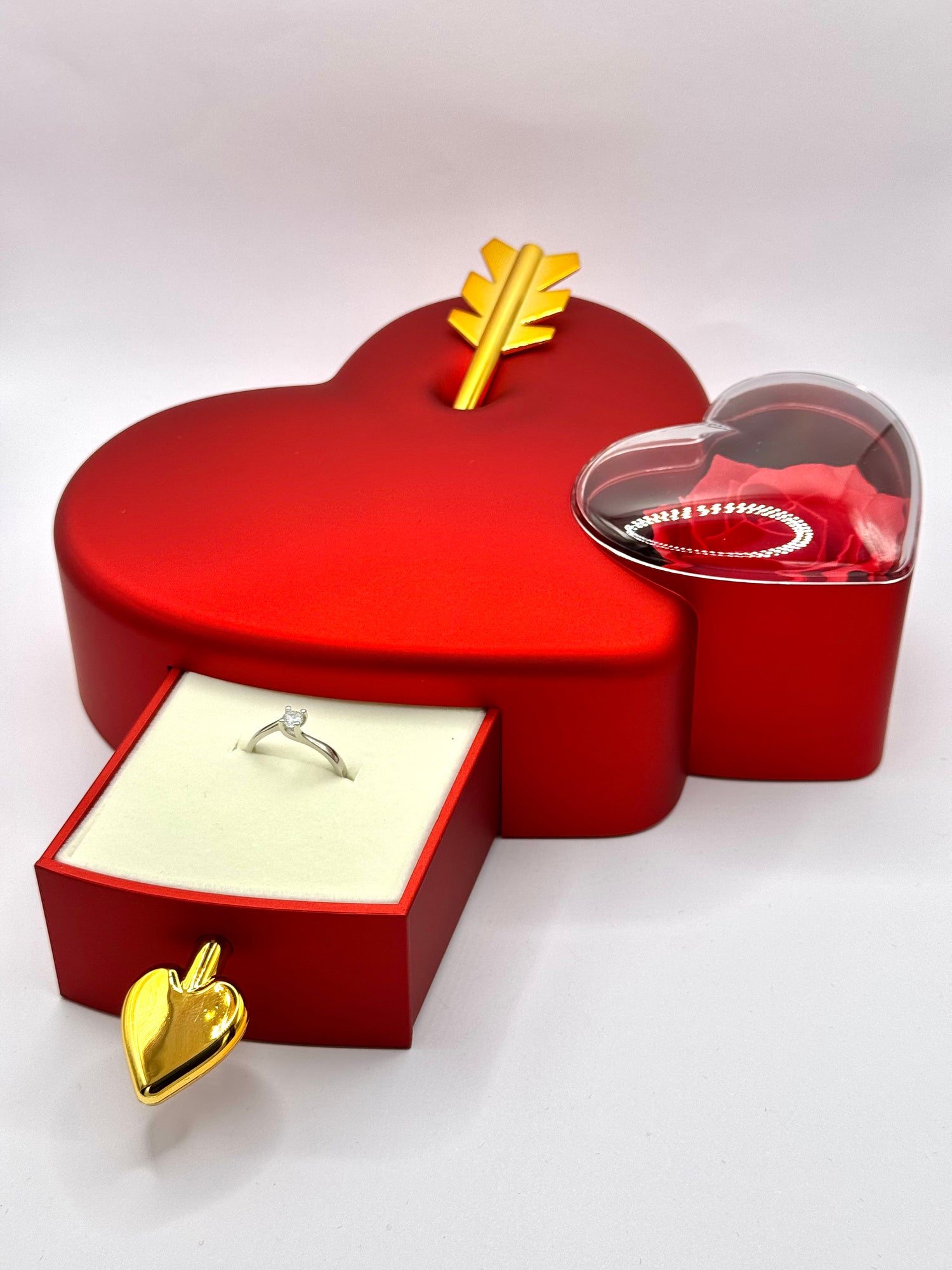 Box Cupido + Anello Solitario