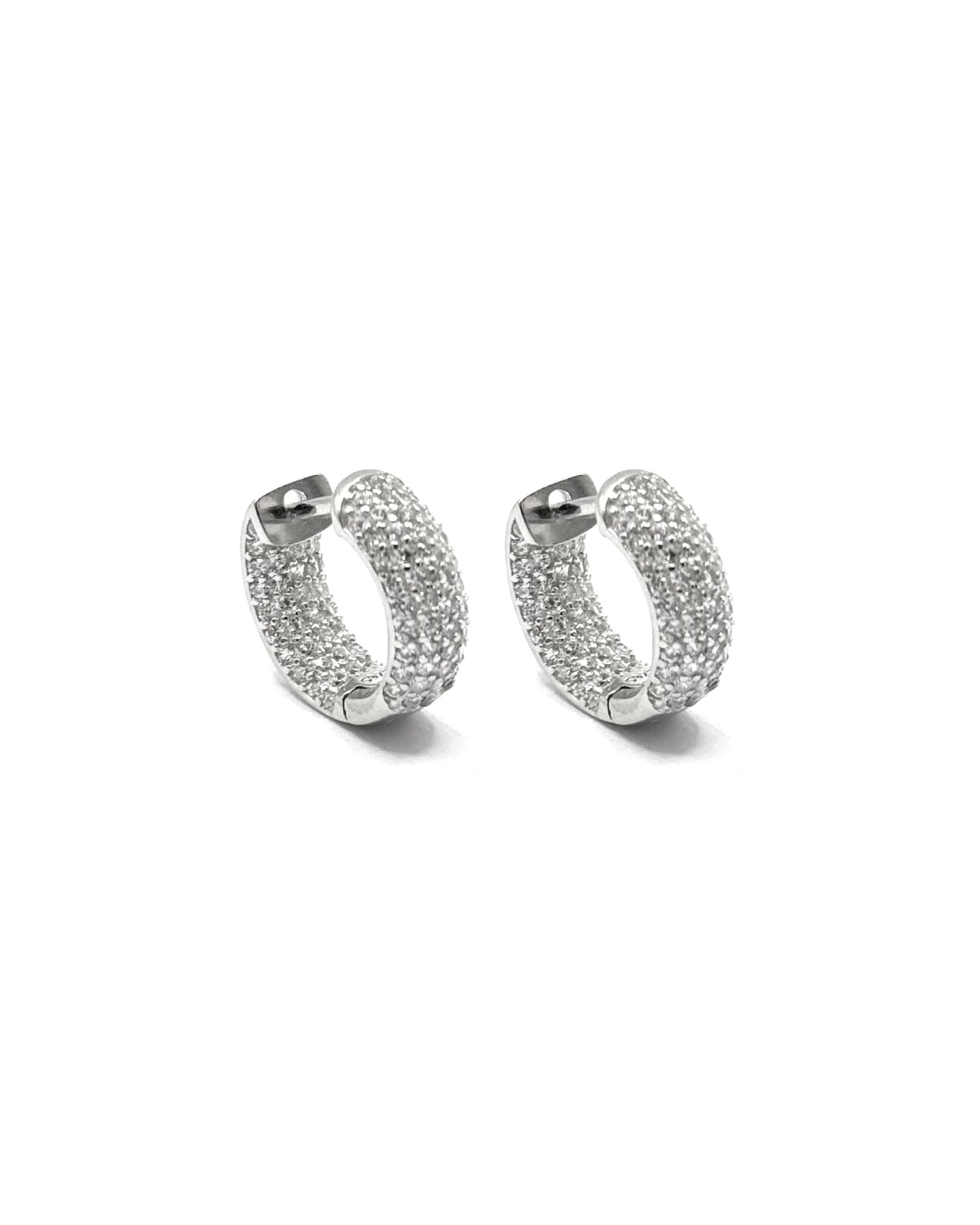 Orecchini cerchi zirconia