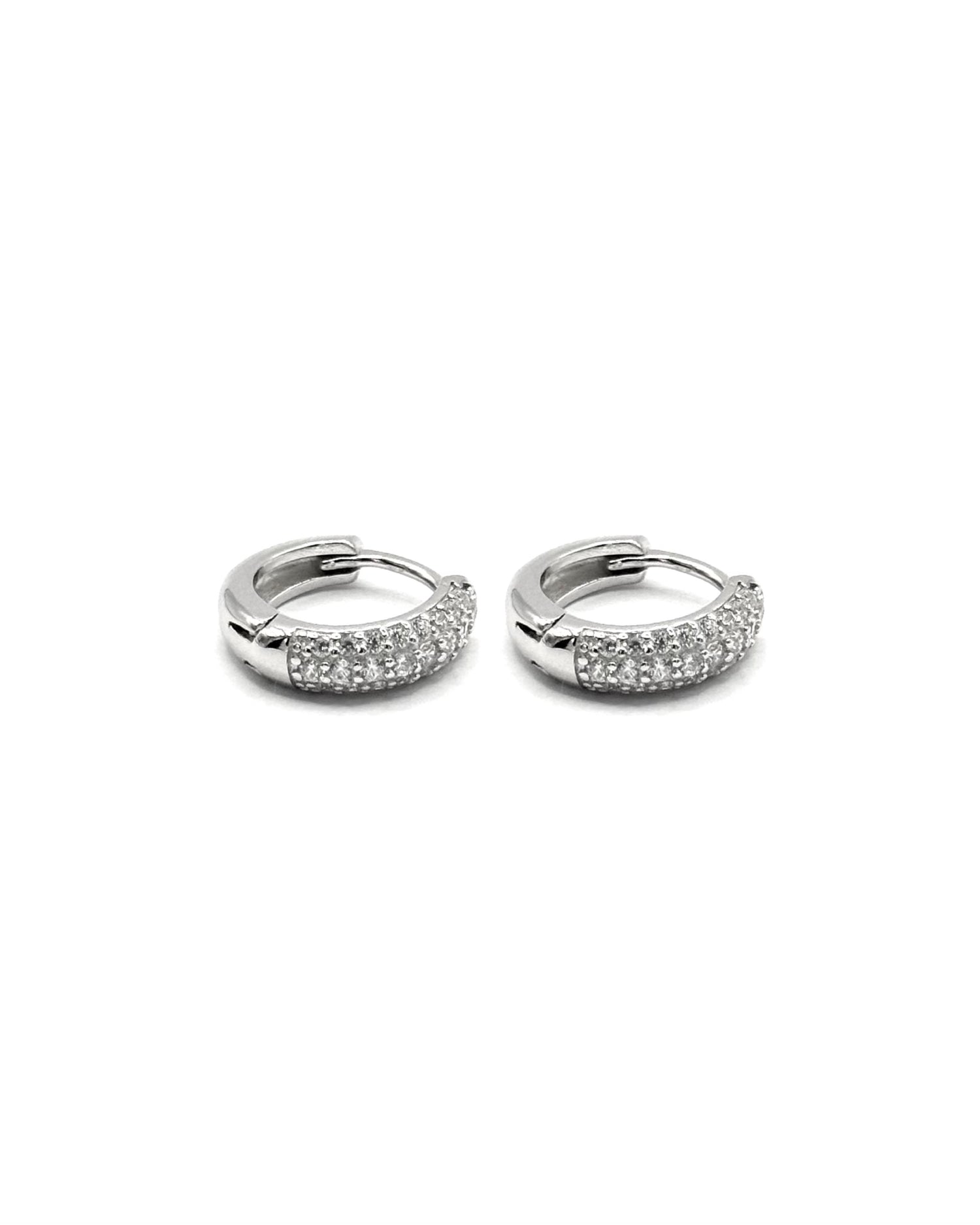 Orecchini cerchi zirconia