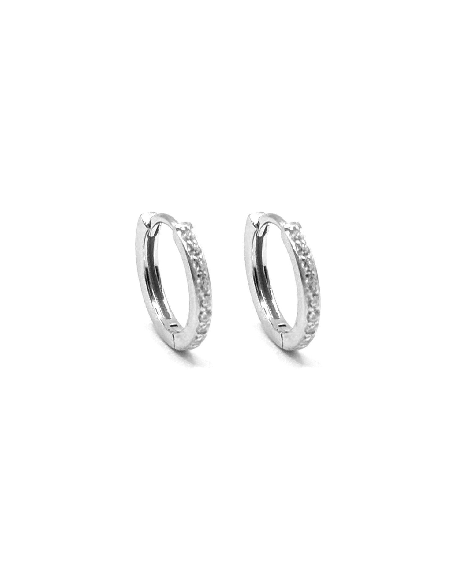 Orecchini cerchi zirconia