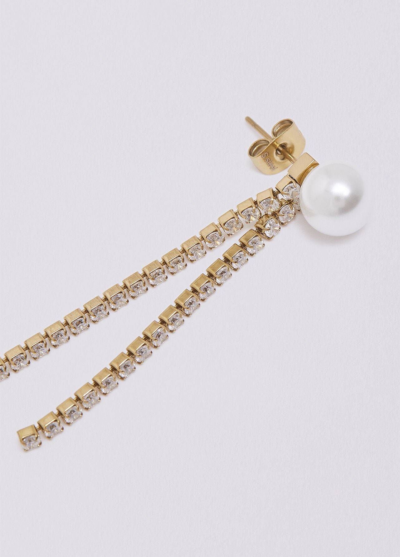 Orecchini pendenti con strass