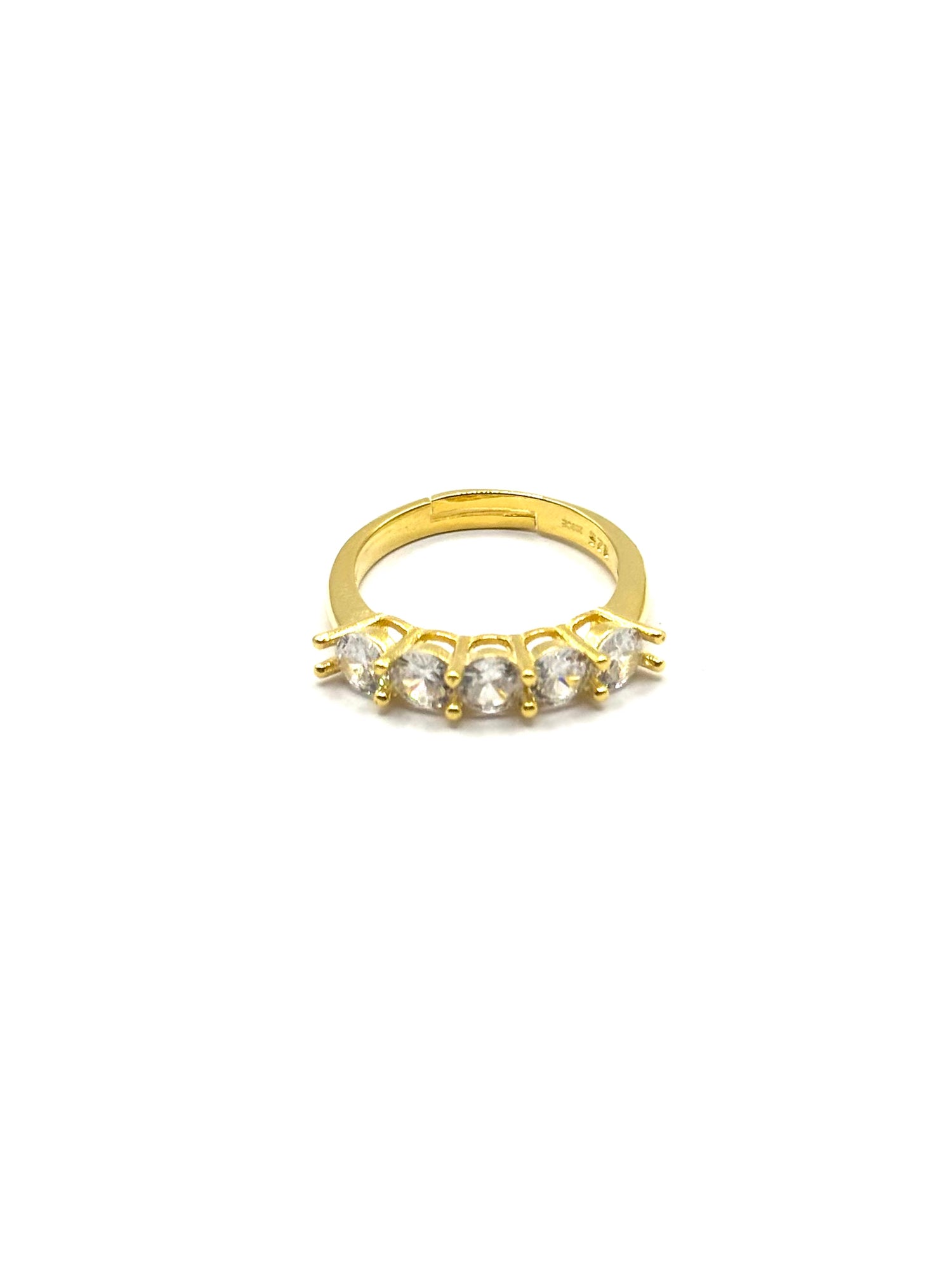 Anello mezza vera gold