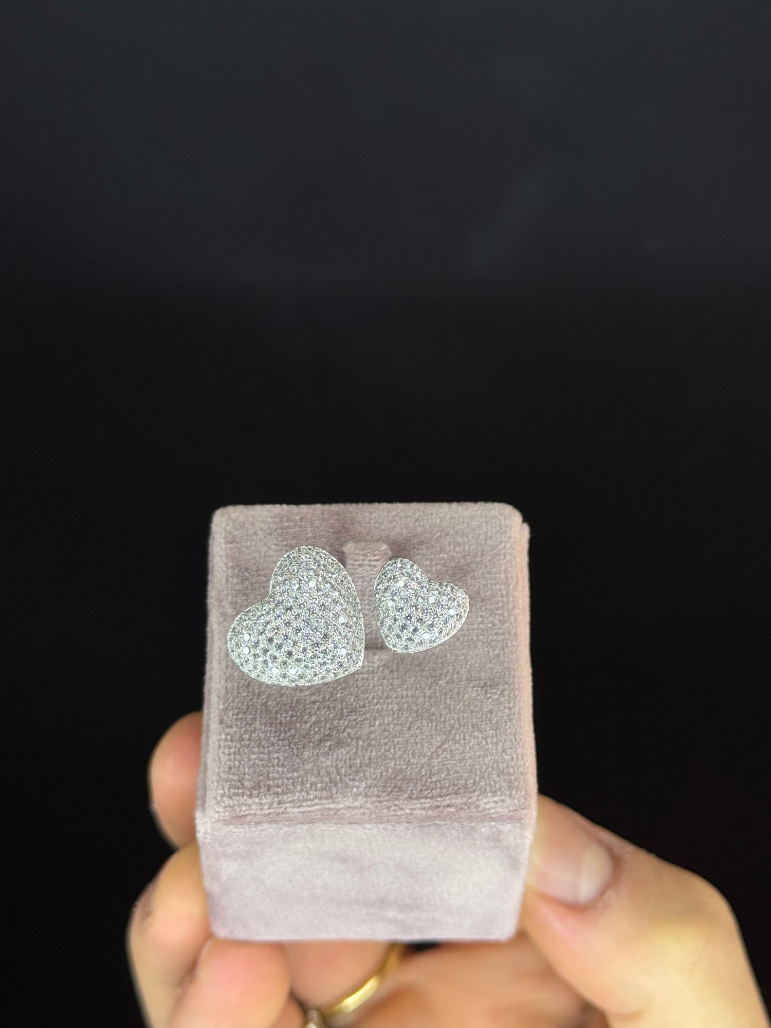 Box Luce + Anello Doppio Cuore Pavè