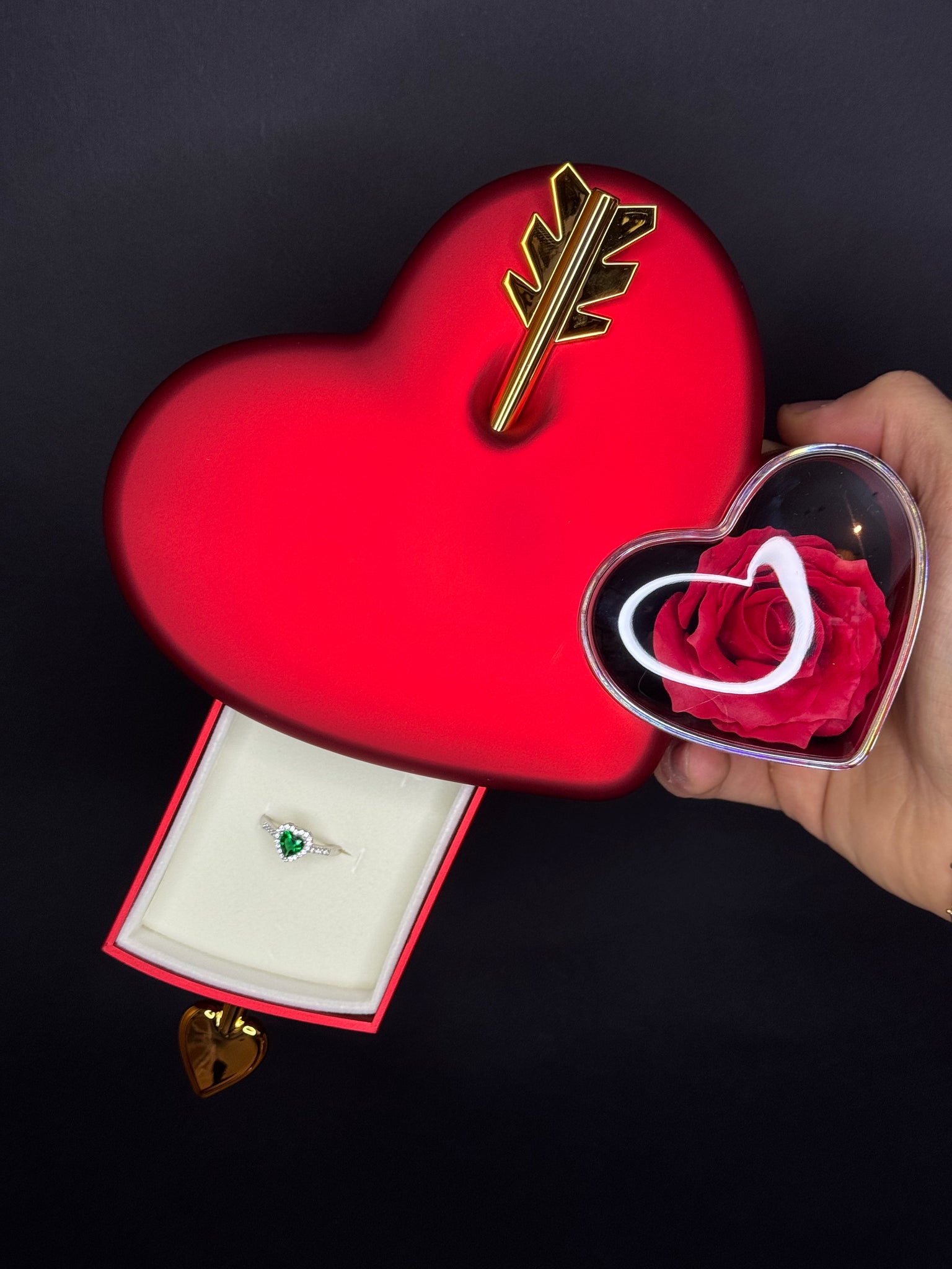 Box Cupido + Anello cuore