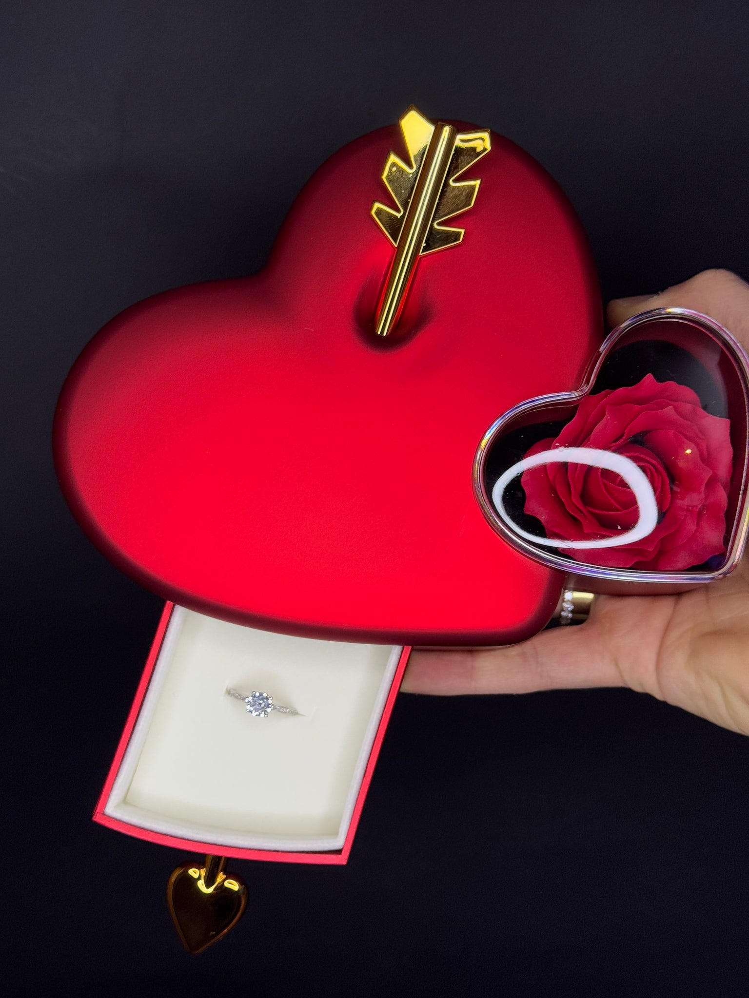 Box Cupido + ANELLO SOLITARIO