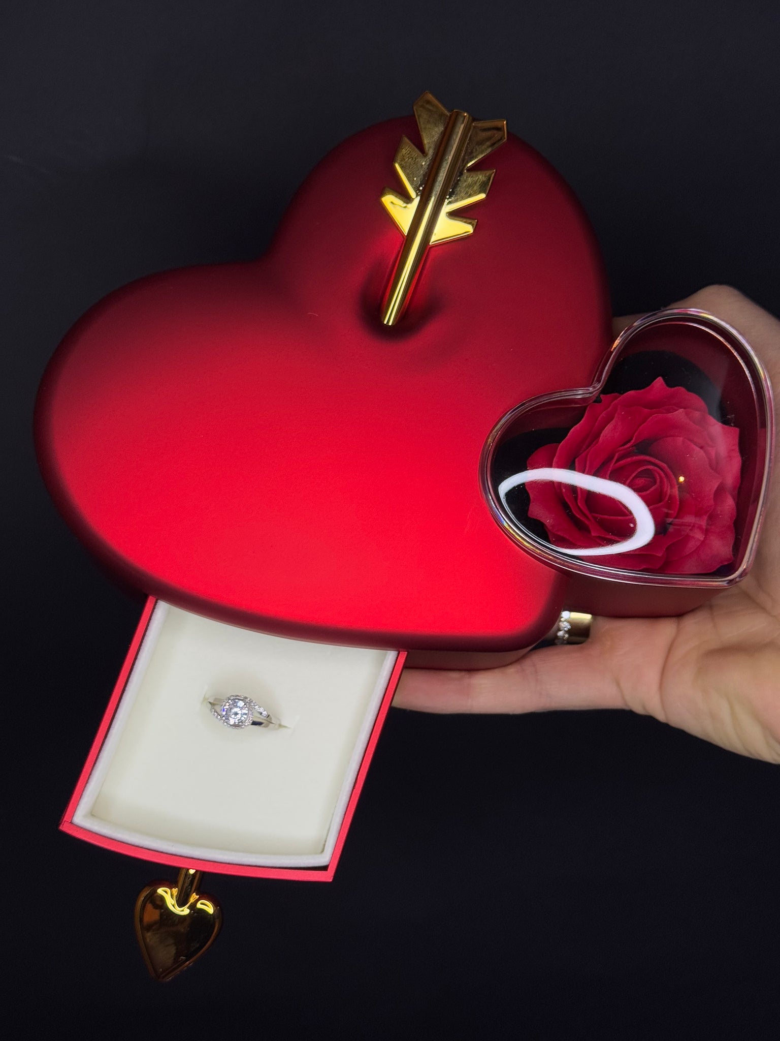 Box Cupido + ANELLO SOLITARIO