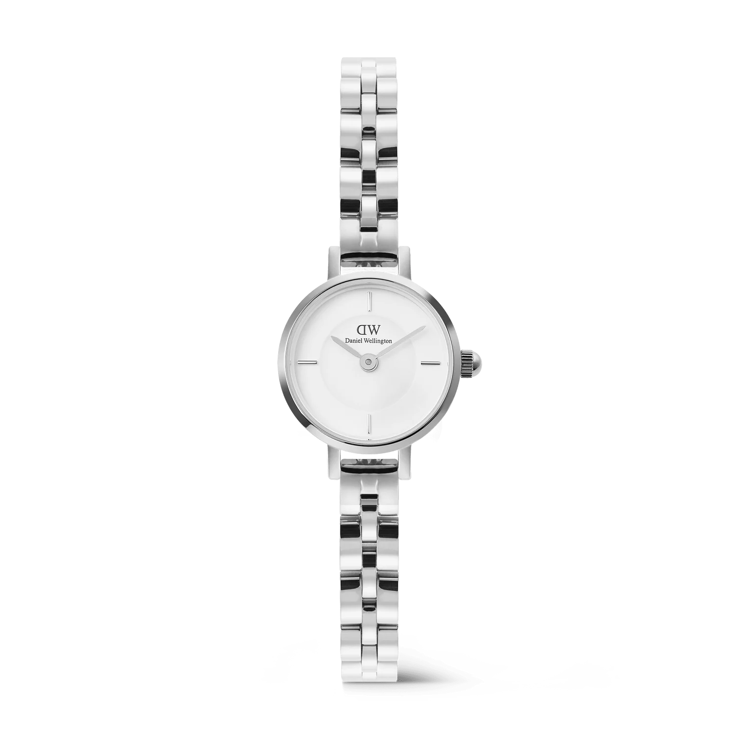 Petite mini arch 3-link white silver