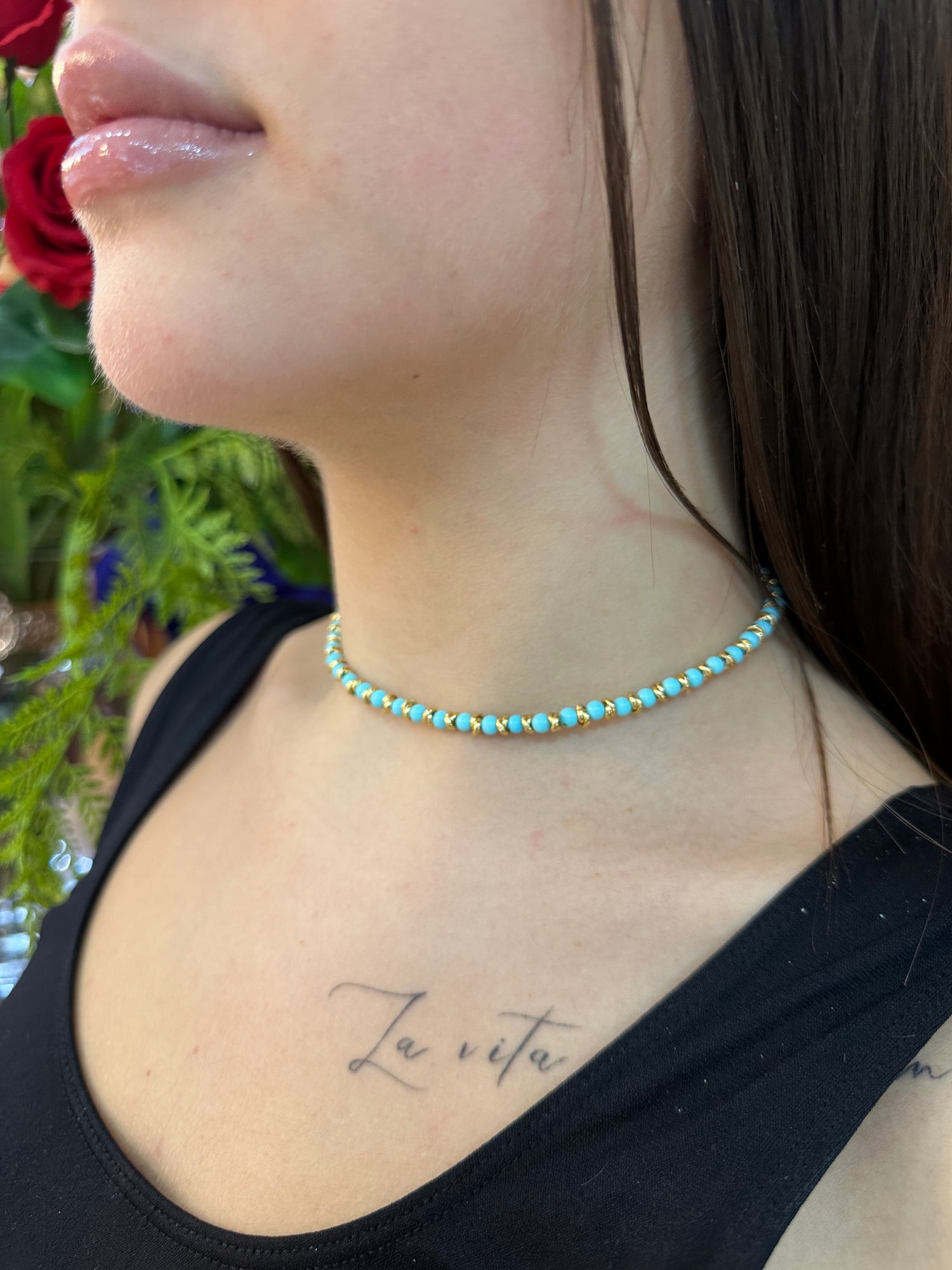 Choker Turchese